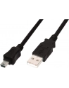 Assmann Kabel połączeniowy USB2.0 Canon Typ USB A/miniUSB B(5pinów), M/M czarny 3.0m - nr 9