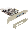 Delock Karta PCI Express > 3 x zewnętrzny + 1 x wewnętrzny USB 3.0 - nr 11