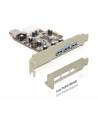Delock Karta PCI Express > 3 x zewnętrzny + 1 x wewnętrzny USB 3.0 - nr 17