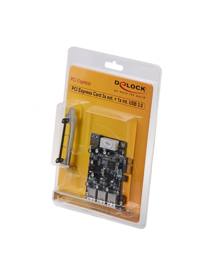 Delock Karta PCI Express > 3 x zewnętrzny + 1 x wewnętrzny USB 3.0 główny