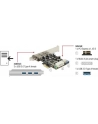 Delock Karta PCI Express > 3 x zewnętrzny + 1 x wewnętrzny USB 3.0 - nr 23