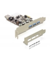 Delock Karta PCI Express > 3 x zewnętrzny + 1 x wewnętrzny USB 3.0 - nr 4