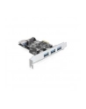 Delock Karta PCI Express > 3 x zewnętrzny + 1 x wewnętrzny USB 3.0 - nr 14