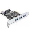 Delock Karta PCI Express > 3 x zewnętrzny + 1 x wewnętrzny USB 3.0 - nr 15