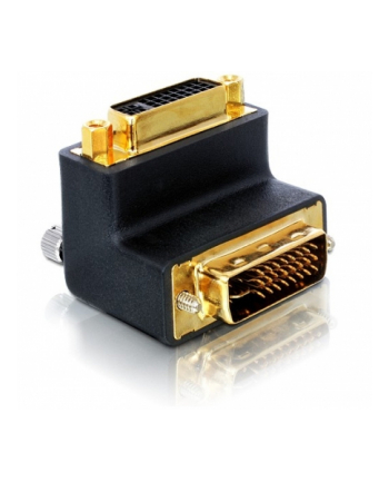 Delock adapter DVI-I(M) 29pin ->DVI-I(F) 29pin kątowy nr 2