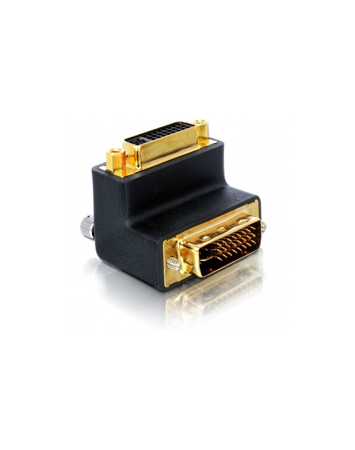 Delock adapter DVI-I(M) 29pin ->DVI-I(F) 29pin kątowy główny