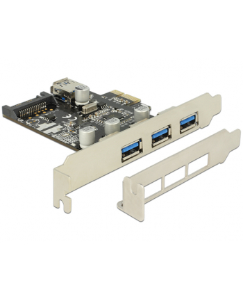 Delock Karta PCI Express > 3 x zewnętrzny + 1 x wewnętrzny USB 3.0