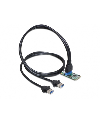 Delock MiniPCIe I/O PCIe full size 1 x 19 pinowe złącze główkowe USB 3.0