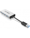 RaidSonic Icy Box 4xPort USB 3.0 Hub, Srebny - nr 15