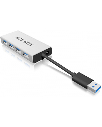 RaidSonic Icy Box 4xPort USB 3.0 Hub, Srebny