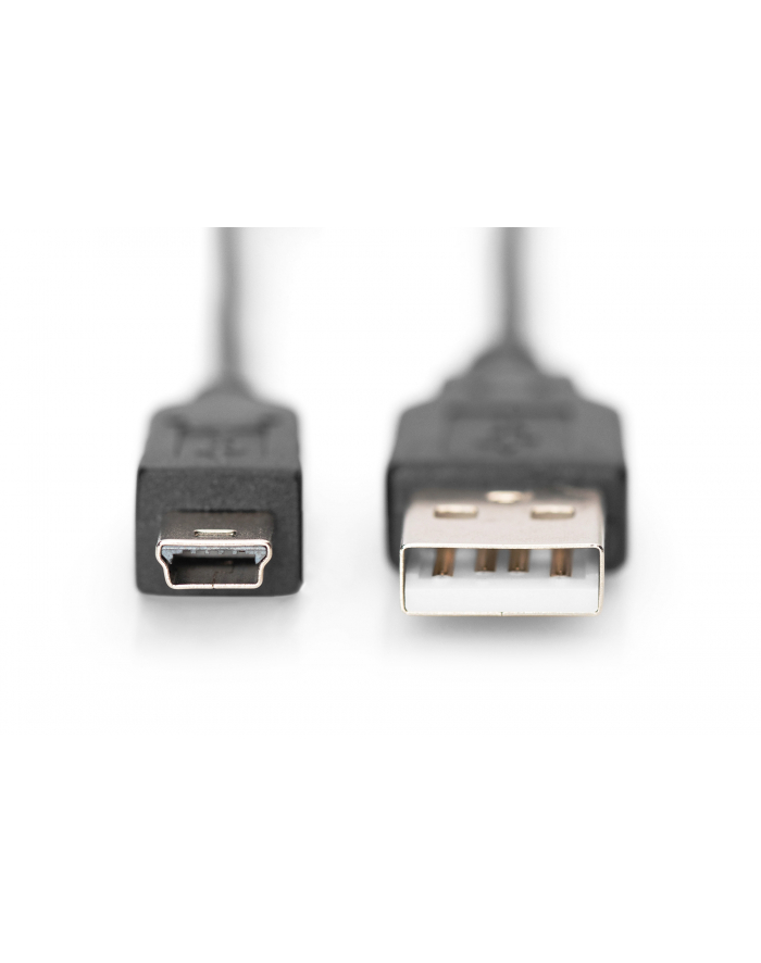 Assmann Kabel połączeniowy USB2.0 Canon Typ USB A/miniUSB B(5pinów), M/M czarny 1m główny