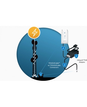 Ubiquiti Networks Ubiquiti TOUGHCable Connectors ESD Lightning Protection, RJ-45 Plug, Shielded