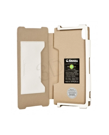 KRUSELL SONY XPERIA Z2 FLIPCASE MALMO WHITE nr 1