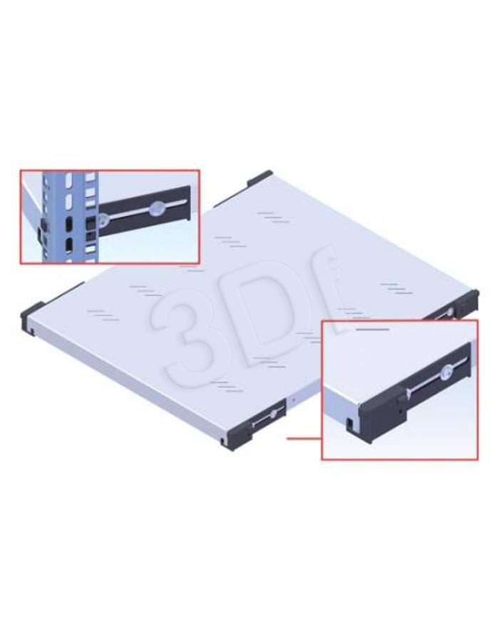 Triton półka do szafy 19  RAB-UP-250-A4 (1U  głębokość 250mm  maxymalna ładowność 15kg  kolor czarny RAL 9005) główny