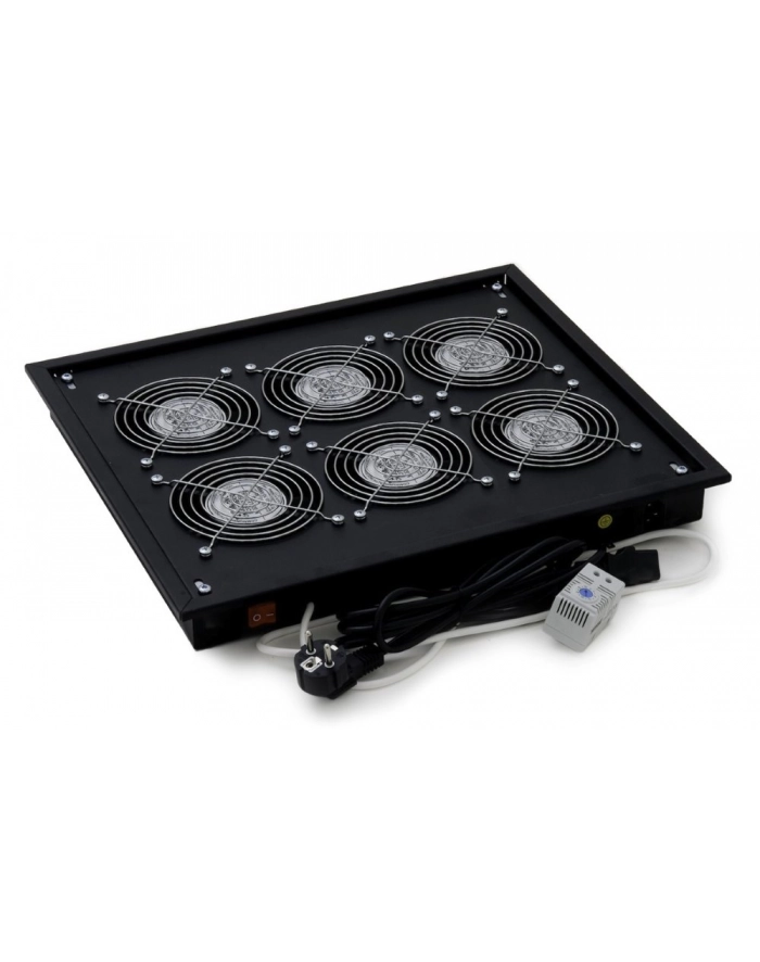 Triton panel wentylacyjny z termostatem RAB-CH-X05-X3  6x wentylator 230V/60W  sufitowo-podłogowy  kolor czarny RAL 9005) główny
