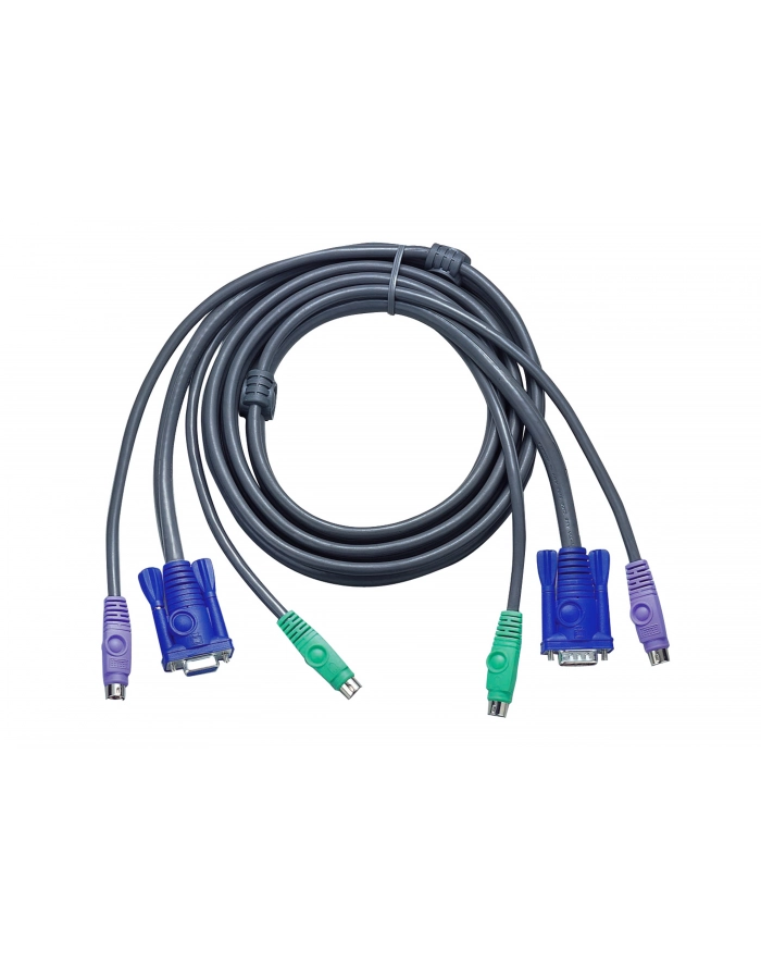 ATEN Kabel 2L-1003P/C 2x SVGA+klawPS+myszPS  3.0m główny