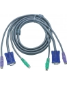 ATEN 2L-5002P/C Kabel 2x SVGA+klawPS+myszPS  1.8m Light - nr 18
