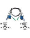 ATEN 2L-5002P/C Kabel 2x SVGA+klawPS+myszPS  1.8m Light - nr 19