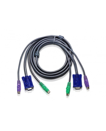 ATEN 2L-5002P/C Kabel 2x SVGA+klawPS+myszPS  1.8m Light nr 2