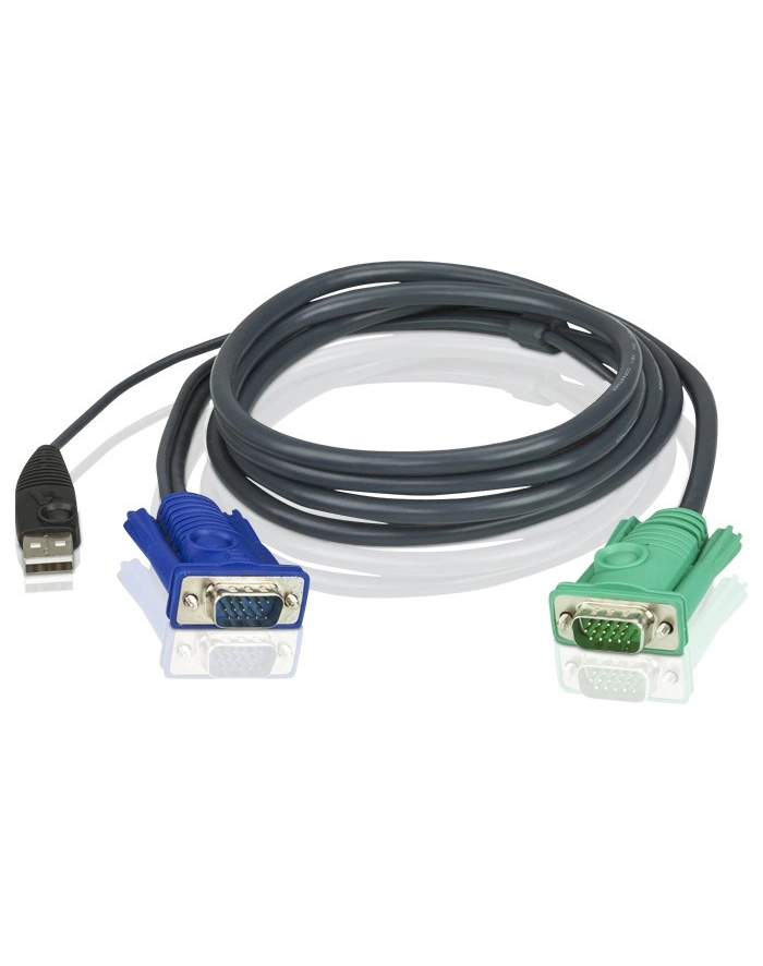ATEN 2L-5203U Kabel HD15 - SVGA + mysz + klawUSB  3.0m główny