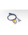 ATEN 2L-5302P Kabel HD15 - SVGA + myszPS + klawPS +  Audio 1.8m - nr 3