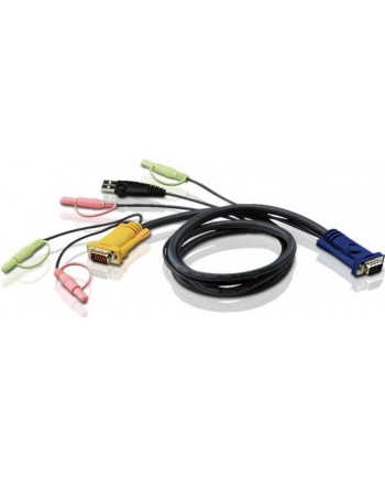 ATEN 2L-5305U Kabel HD15 - SVGA + mysz + klawUSB +  Audio 5.