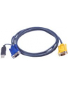 ATEN 2L-5202UP Kabel HD15 - SVGA + mysz + klawUSB  2.0m - nr 12