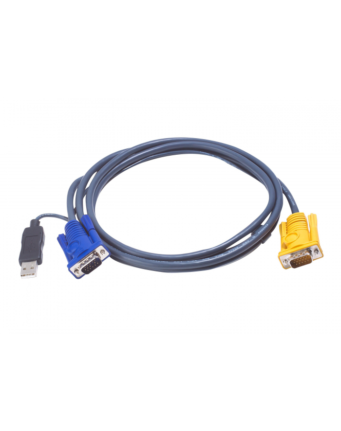 ATEN 2L-5202UP Kabel HD15 - SVGA + mysz + klawUSB  2.0m główny