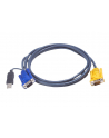 ATEN 2L-5202UP Kabel HD15 - SVGA + mysz + klawUSB  2.0m - nr 33