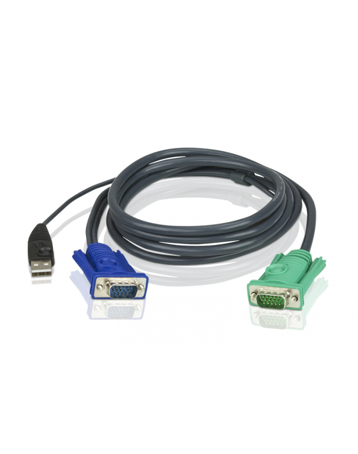 ATEN 2L-5203U Kabel HD15 - SVGA + mysz + klawUSB  3.0m główny