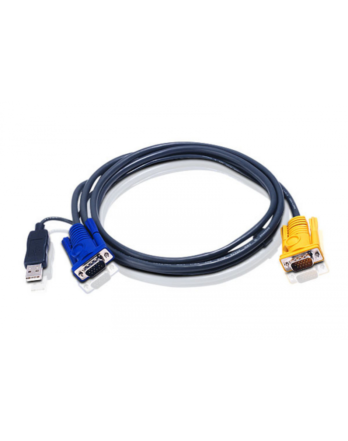 ATEN 2L-5206UP Kabel HD15 - SVGA + mysz + klawUSB  6.0m główny