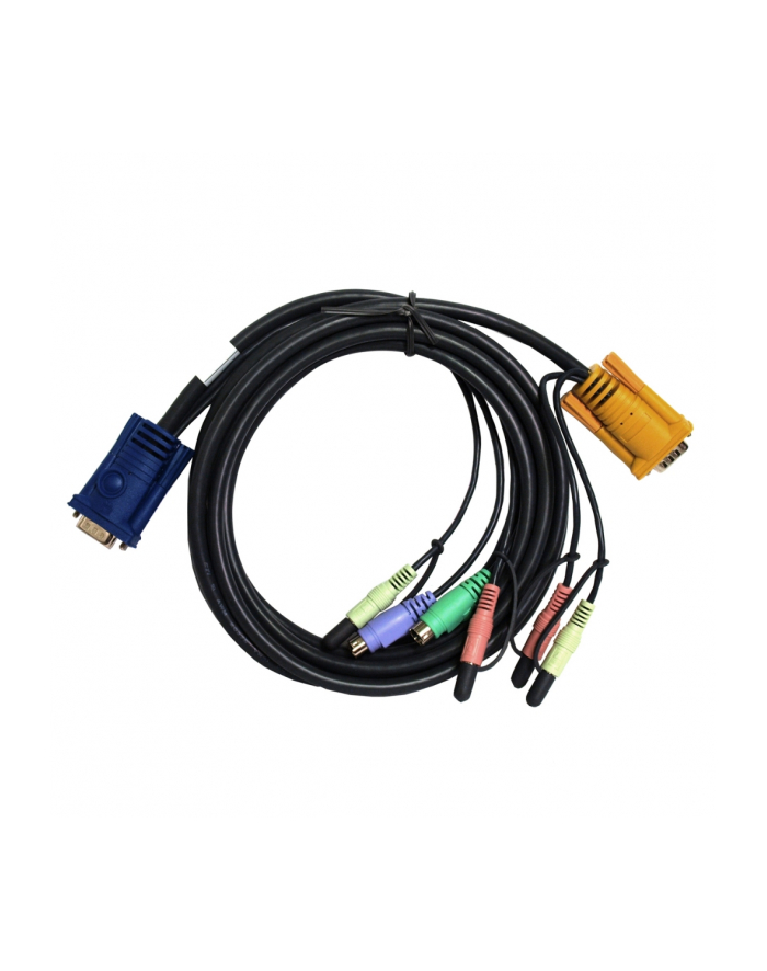 ATEN 2L-5303P Kabel HD15 - SVGA + myszPS + klawPS +  Audio 3 główny