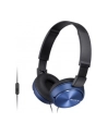 Słuchawki nauszne zamknięte składane, niebieskie SONY MDRZX310L.AE - nr 20