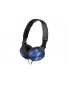 Słuchawki nauszne zamknięte składane, niebieskie SONY MDRZX310L.AE - nr 7