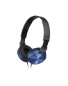 Słuchawki nauszne zamknięte składane, niebieskie SONY MDRZX310L.AE - nr 9