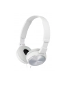 Słuchawki nauszne zamknięte składane, białe SONY MDRZX310W.AE - nr 26