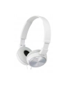Słuchawki nauszne zamknięte składane, białe SONY MDRZX310W.AE - nr 32