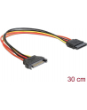 PRZEDŁUŻACZ KABLA ZASILAJĄCEGO SATA 15PIN M/F 30CM DELOCK - nr 19