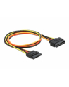 PRZEDŁUŻACZ KABLA ZASILAJĄCEGO SATA 15PIN M/F 50CM DELOCK - nr 21