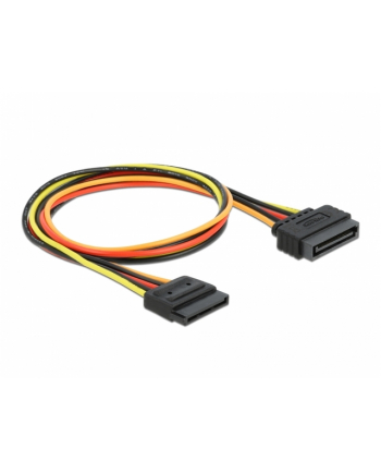 PRZEDŁUŻACZ KABLA ZASILAJĄCEGO SATA 15PIN M/F 50CM DELOCK nr 2