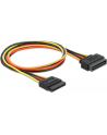 PRZEDŁUŻACZ KABLA ZASILAJĄCEGO SATA 15PIN M/F 50CM DELOCK - nr 23