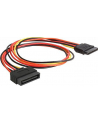 PRZEDŁUŻACZ KABLA ZASILAJĄCEGO SATA 15PIN M/F 50CM DELOCK - nr 25