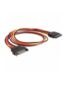PRZEDŁUŻACZ KABLA ZASILAJĄCEGO SATA 15PIN M/F 50CM DELOCK - nr 6
