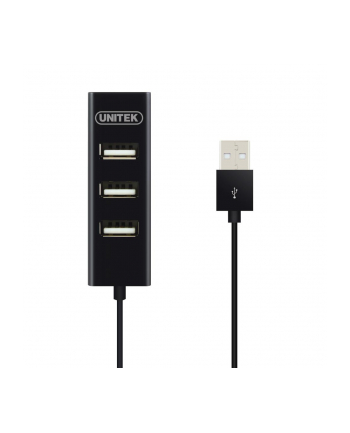 Hub Unitek 4x USB 2.0 mini czarny Y-2140