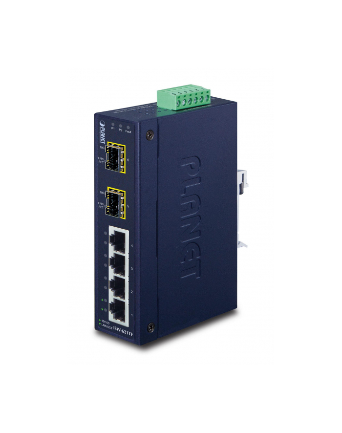 PLANET ISW-621TF SWITCH PRZEM. 4 -PORT+2-PORT SFP główny
