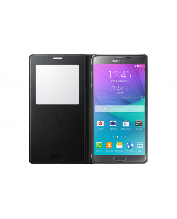 Samsung Galaxy Note 4 S View Cover Black (No Pattern)