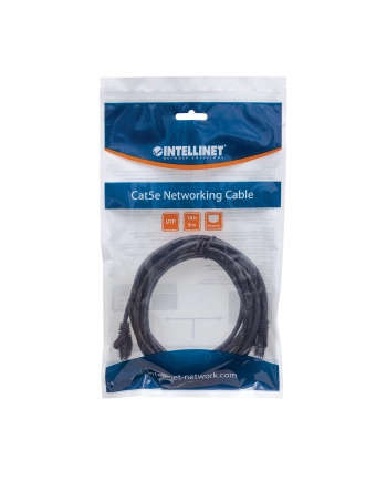 Intellinet Network Solutions Intellinet patch cord RJ45, kat. 6 UTP, 5m czarny, 100% miedź nr 1