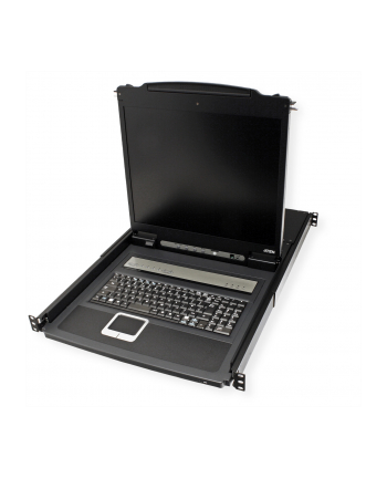 ATEN KVM 8 port LCD 19'' + keyboard + touchpad PS/2 or USB, 1U 19'' Rack nr 1