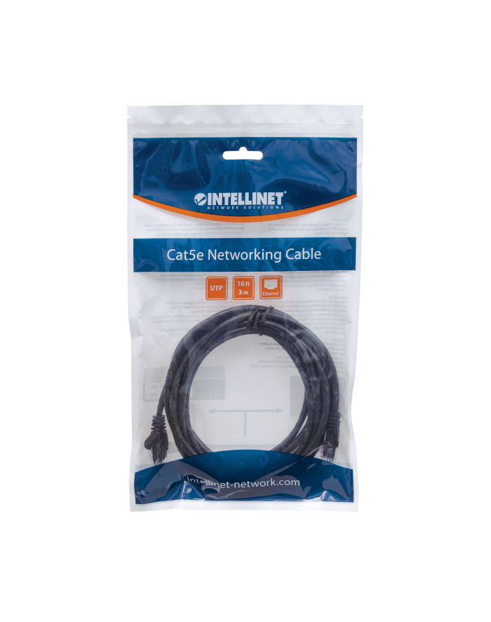 Intellinet Network Solutions Intellinet patch cord RJ45, kat. 6 UTP, 5m czarny, 100% miedź główny