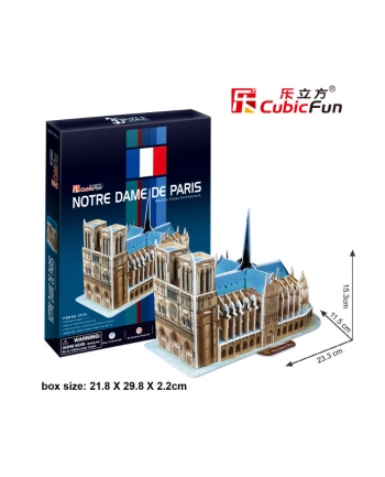 PUZZLE 3D Katedra Notere Dame 40 el. nr 1